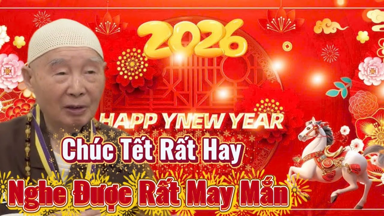 CHÚC TẾT ĐẦU NĂM NGHE ĐƯỢC RẤT MAY MẮN _ HÒA THƯỢNG TỊNH KHÔNG CHÚC TẾT 