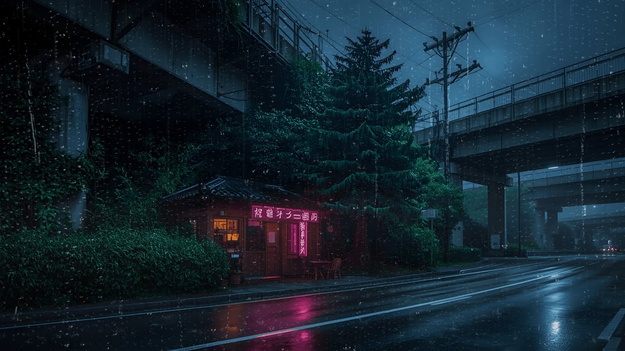 Classic 90s Tokyo Rain Past Midnight — Nostalgic Lofi Beats for Work