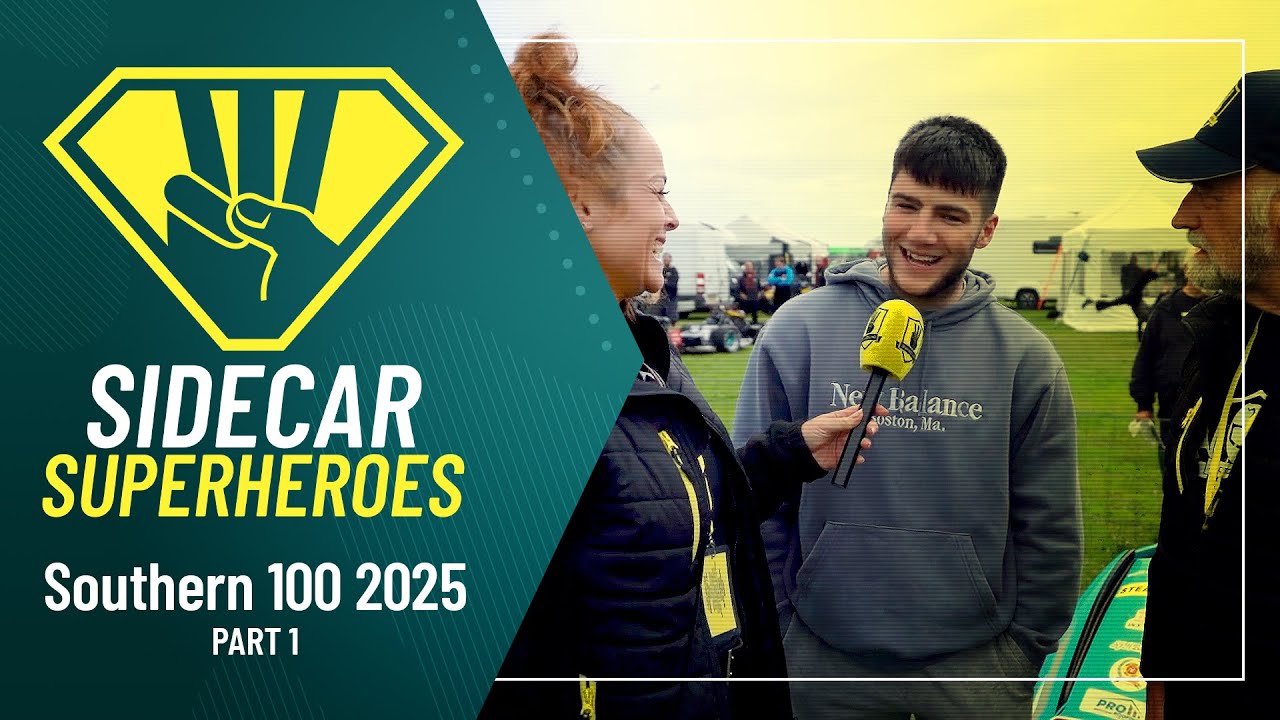 SIDECAR SUPERHEROES 🦸‍♂️🦸‍♀️ 3 Wheeling at the Southern 100 2025 - Part 1🇮🇲