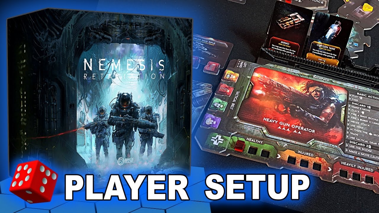 Nemesis: Retaliation - Подготовка к игре | Научно-фантастическая настольная игра в жанре survival...