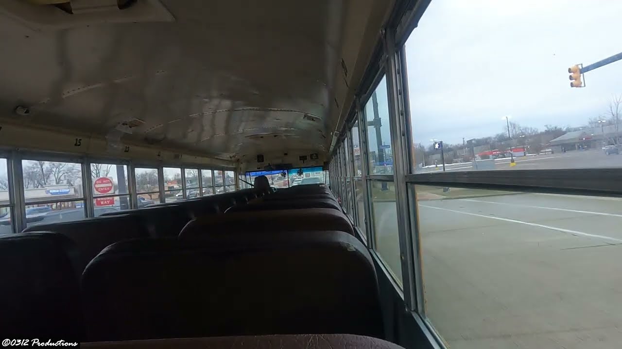 Back Seat Ride on the Highway in A 2004 IC CE 200 School Bus W/ T444E