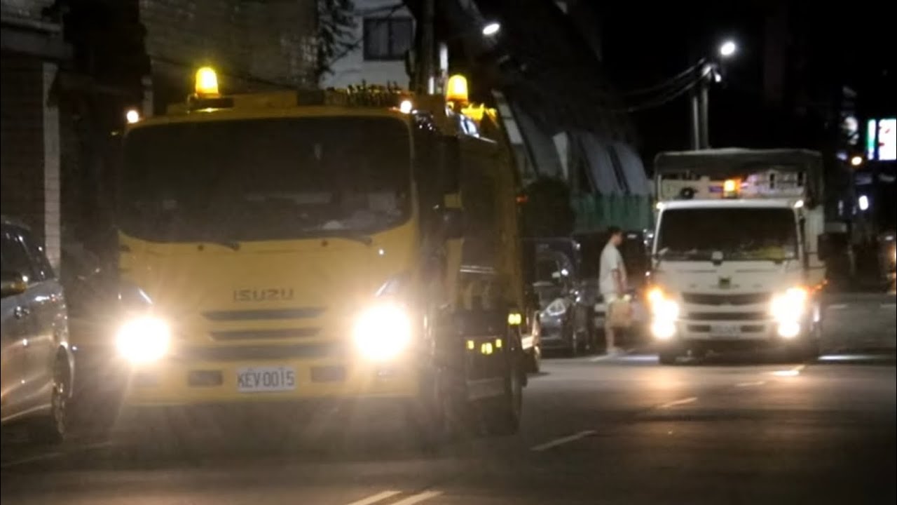 新北市環保局垃圾車KEV-0015垃圾車沿線播音收運記錄Taiwan Garbage Truck in New Taipei city，Taiwan (ゴミ収集車、대만 쓰레기차 )