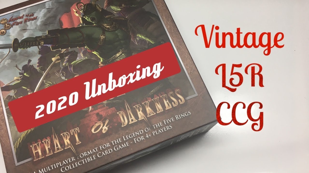 Legend of the Five Rings L5R - Heat of Darkness unboxing