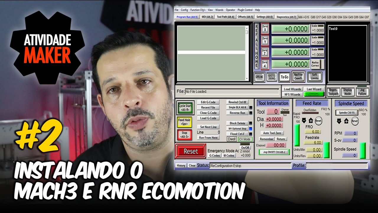 Placa CNC RNR ECOMOTION + Mach3 + Instalação #2