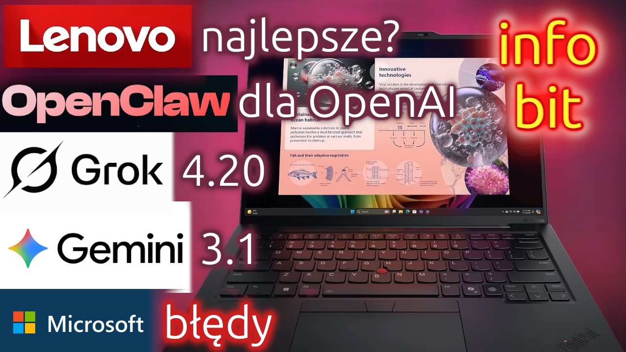 infobit - Lenovo + Linux, ceny pamięci, nowe AI, wieści z sieci (2026-02-21)