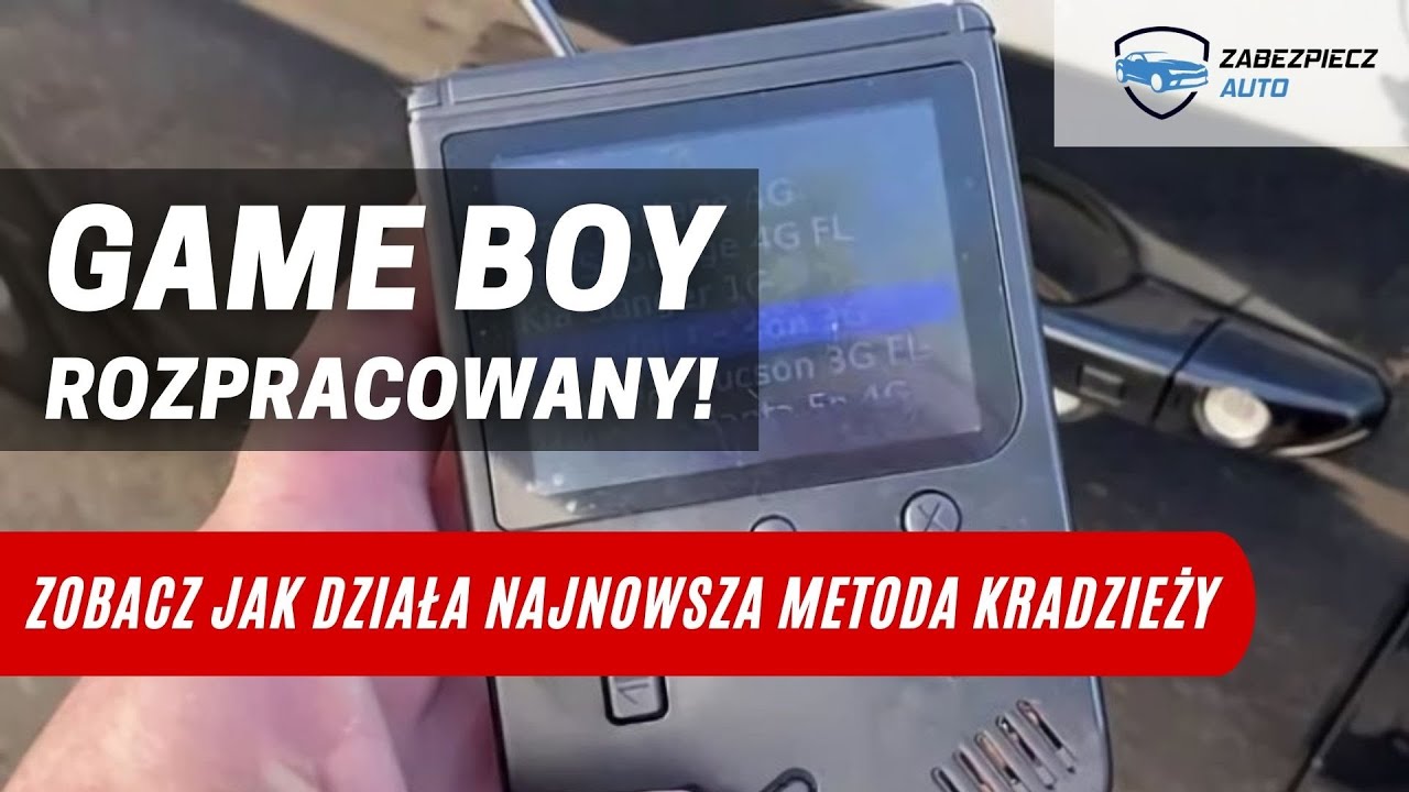 GAME BOY ROZPRACOWANY - ZOBACZ JAK DZIAŁA NAJNOWSZY SPRZĘT DO KRADZIEŻY AUT - ZABEZPIECZENIE CANLOCK