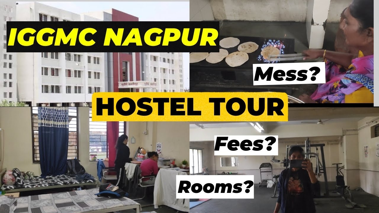 MBBS Girls Hostel Tour! ||Facilities in a medical college hostel||IGGMC Nagpur#mbbs #hostel