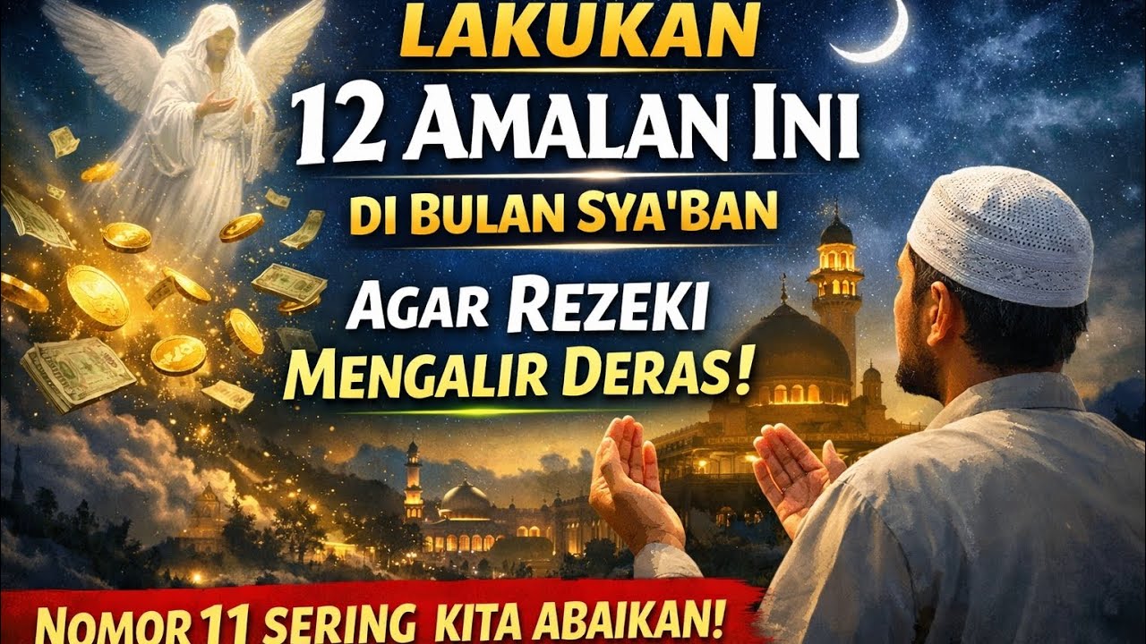 “Laporan Langit di Bulan Sya’ban: 12 Amalan yang Membuat Rezeki Mengalir Tanpa Putus”