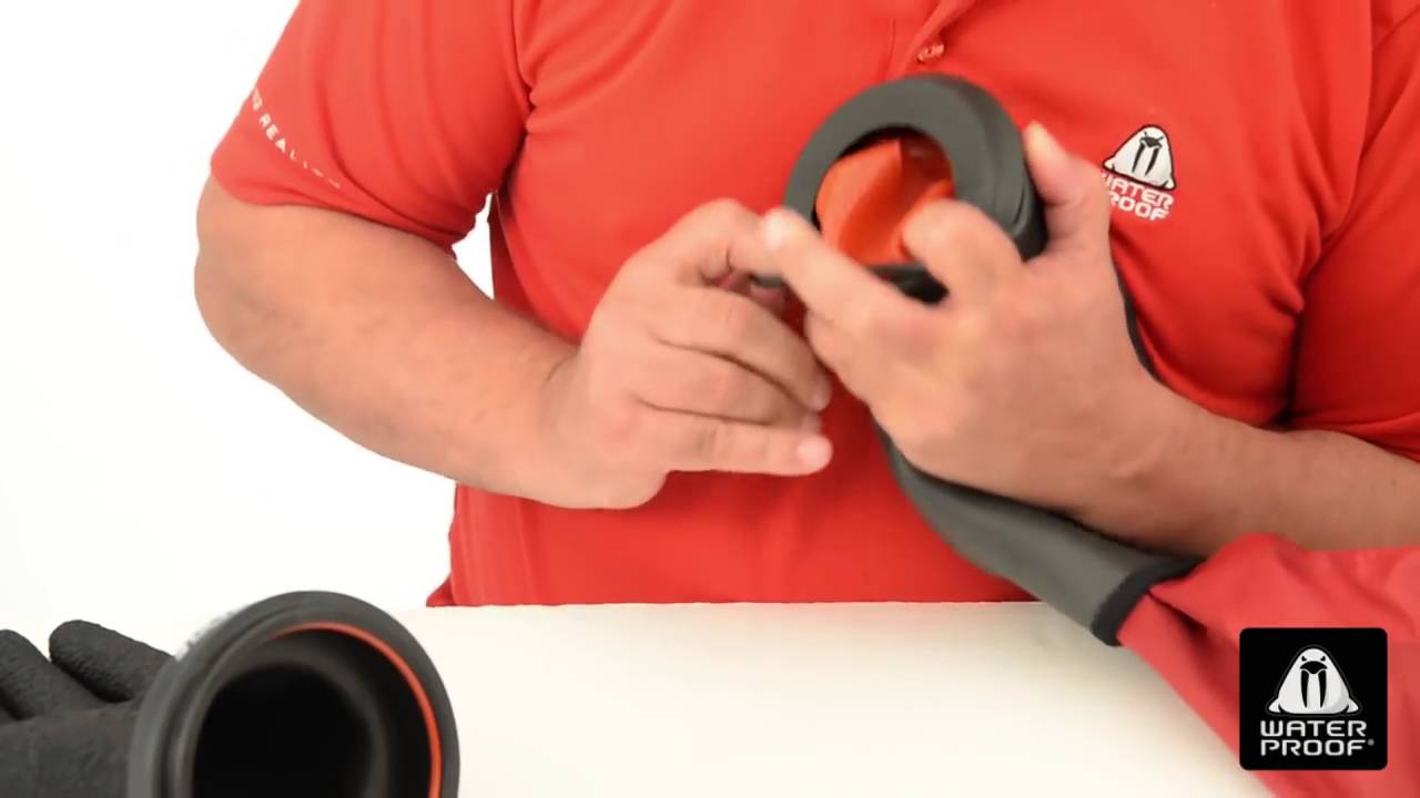 Waterproof Ultima Dry Glove System - Mounting Ultima into a drysuit with fixed latex seals