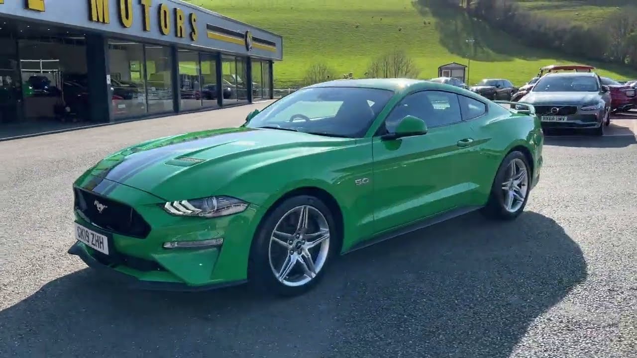 2019 FORD MUSTANG 5.0 GT Auto Coupe Need For Green & Recaros sale Castle Motors