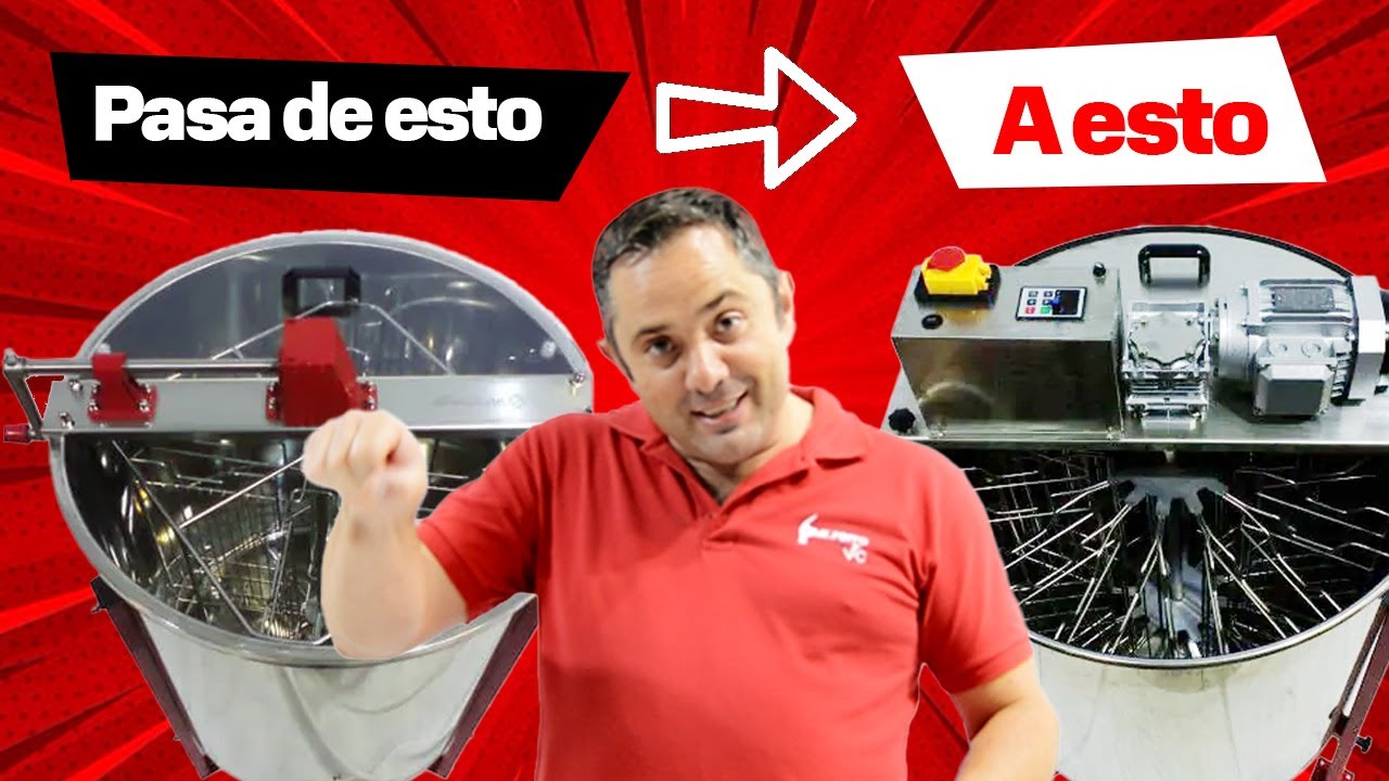 Convertir un EXTRACTOR de MIEL MANUAL a uno ELÉCTRICO | APICULTURA
