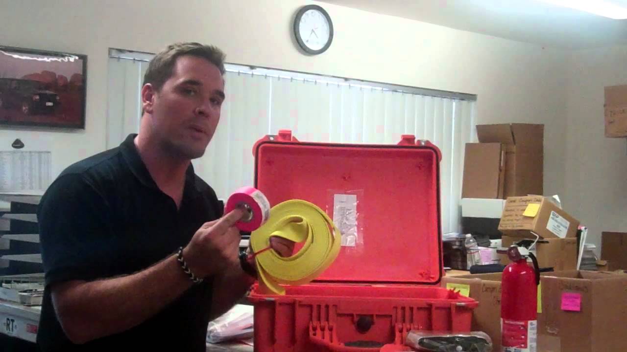 What is in the orange Pelican Case?