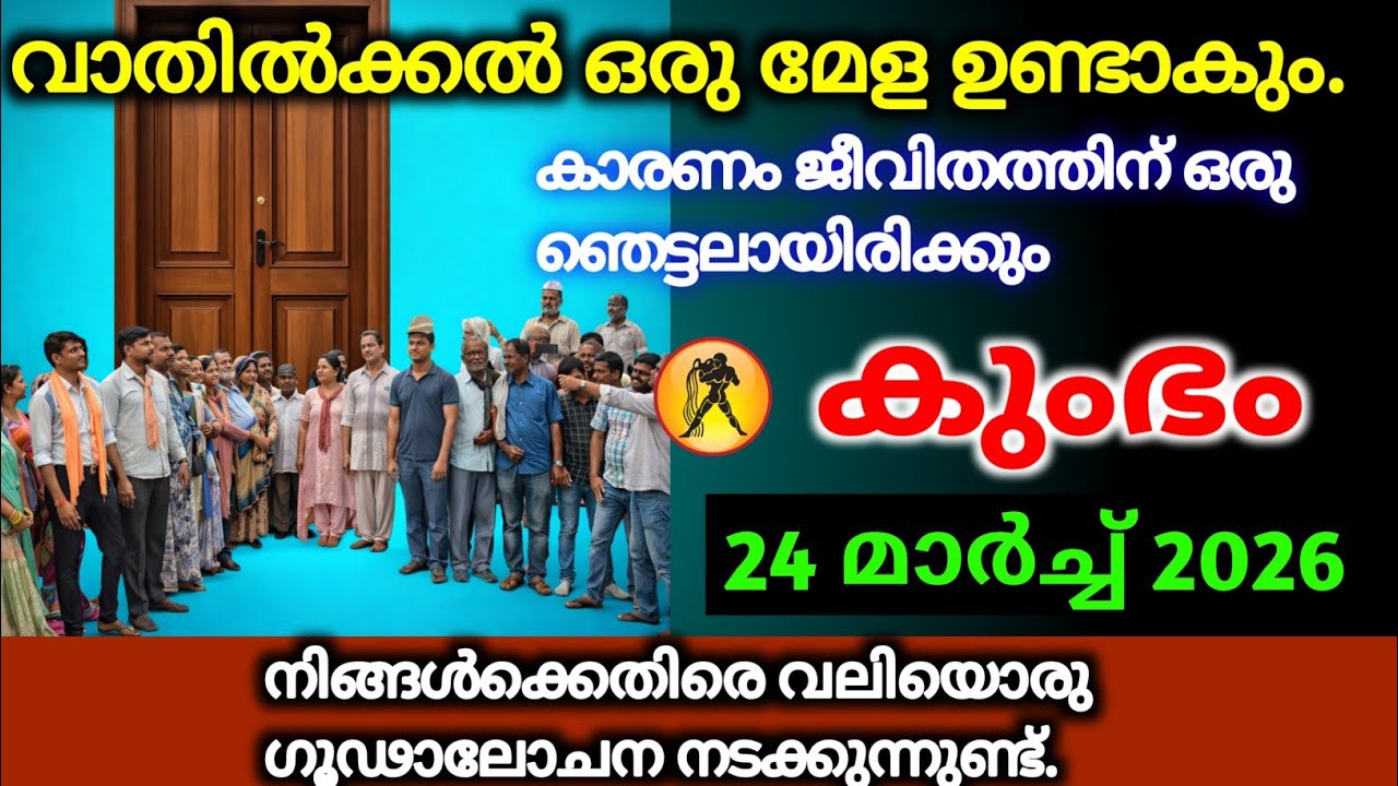 കുംഭം രാശി 2026 മാർച്ച് 17 വാതിൽക്കൽ ഒരു മേള ഉണ്ടാകും, കാരണം അറിഞ്ഞാൽ നിങ്ങൾ ഞെട്ടും, വേഗം കാണുക