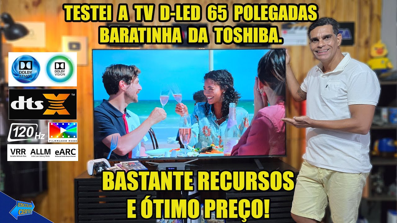 TV Toshiba D-LED é boa? Testei a 4k Baratinha de 65 Polegadas da marca e me surpreendi!