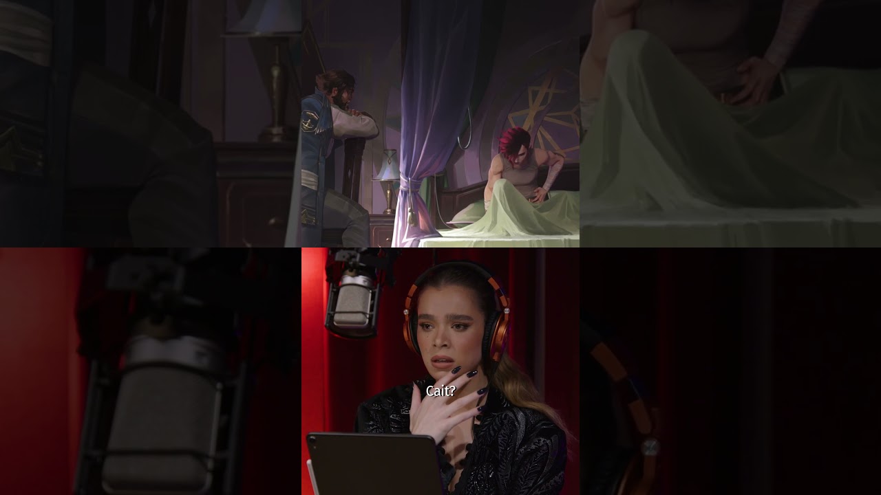 In the booth with Hailee Steinfeld as Vi. #arcane #Vi