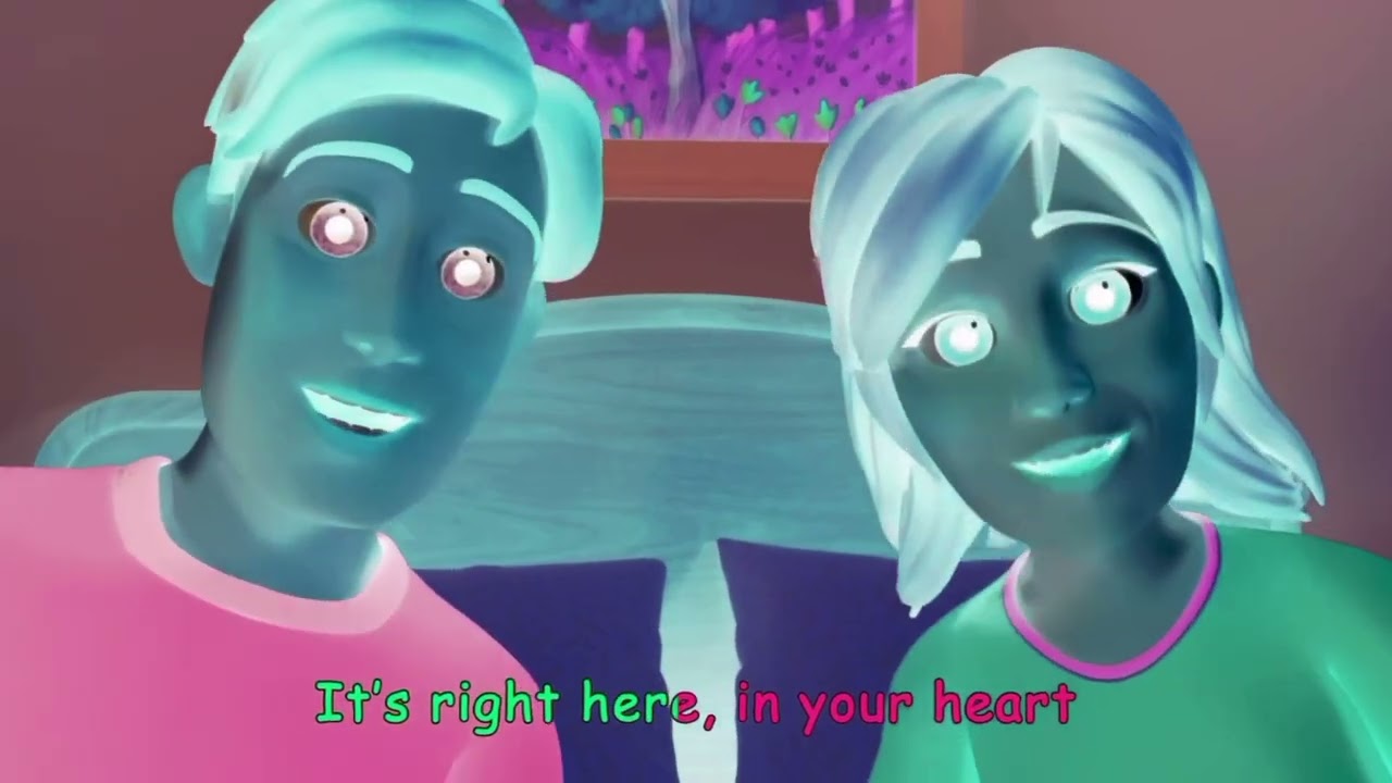 Cocomelon says its right here,in your heart/voice pitch effects 