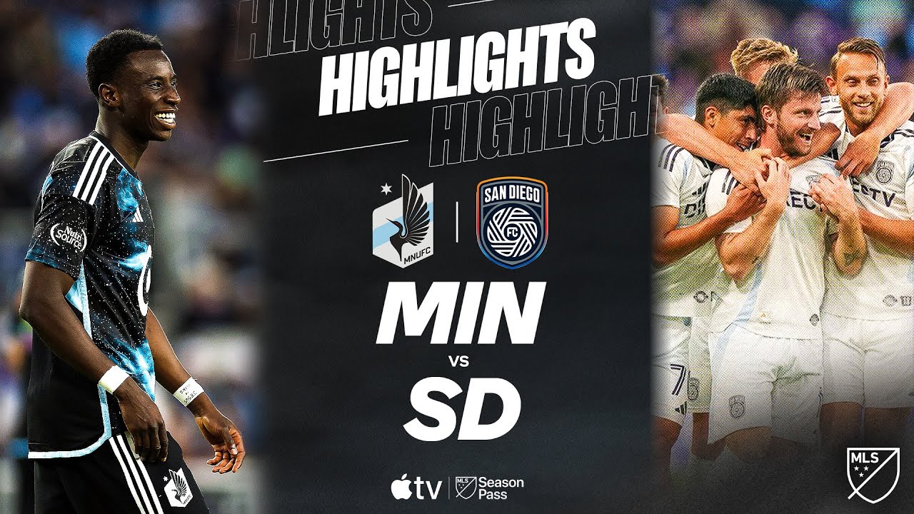 Minnesota United vs. San Diego FC | Full Match Highlights | Anders Dreyer and Iloski Twin Braces!