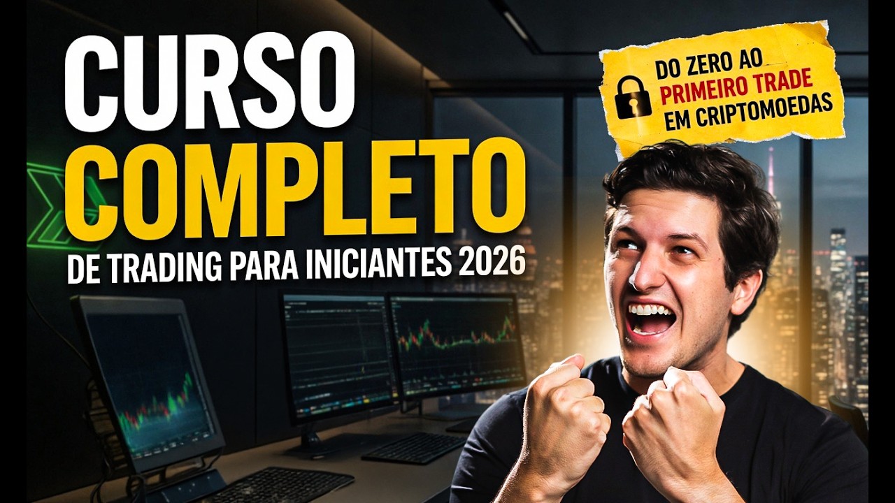 Curso Completo de Trading para Iniciantes 2026 &mdash; Do Zero ao Primeiro Trade em Criptomoedas