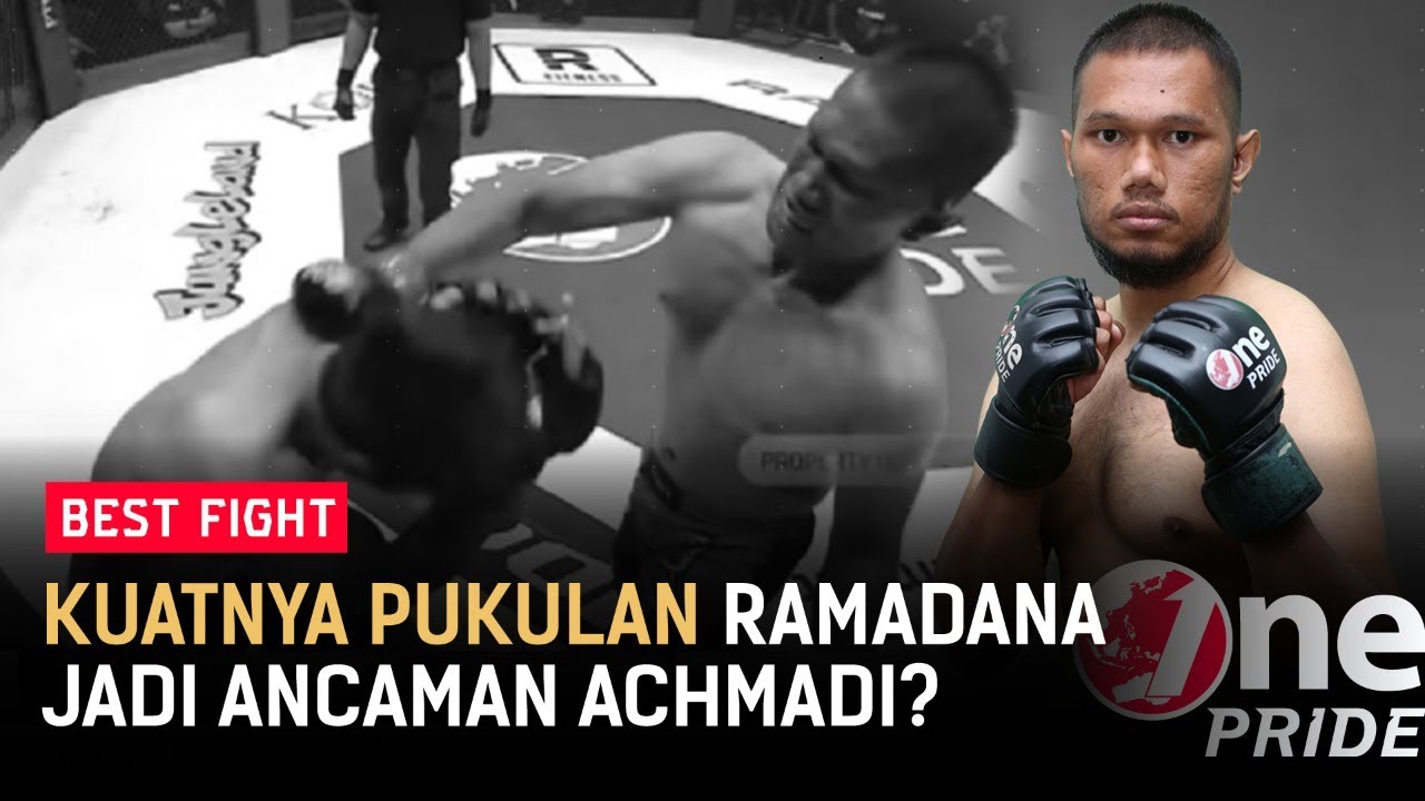 Kuatnya Pukulan Ramadana Fitrah Bisa meredam Perlawanan Achmadi? | Best Fight One Pride MMA