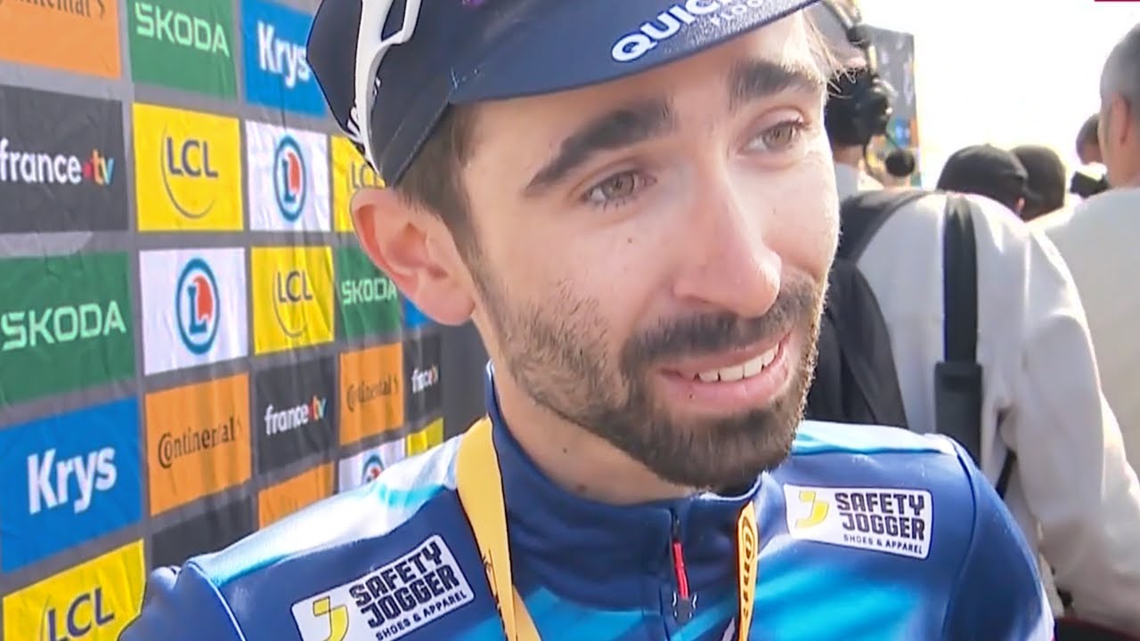 TOUR DE FRANCE 2025 – Valentin Paret-Peintre après sa victoire : 
