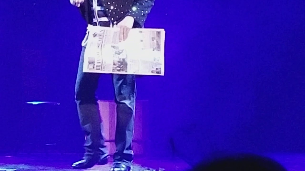 Taylor Reed doing his Magician of the year illusion