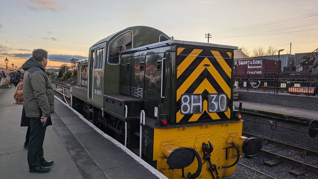 Severn Valley Railway Winter Diesel Gala 2024 - Trains at Northwood Halt 30/12/2024
