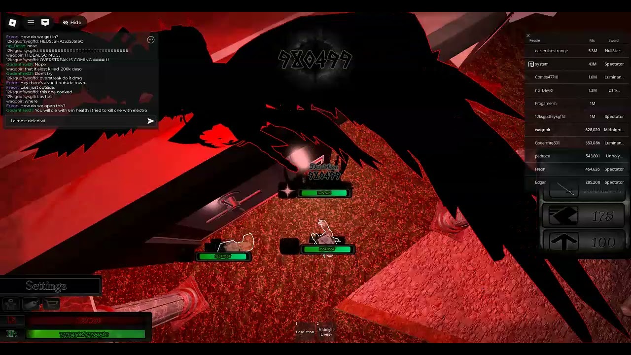 The blackout event encounter (killstreak sword v4)