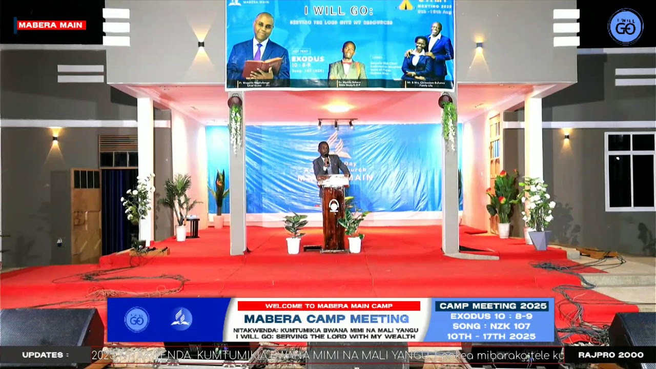 🔴 LIVE: DAY 5 MABERA MAIN SDA CAMP MEETING 2025 EVENING SESSION