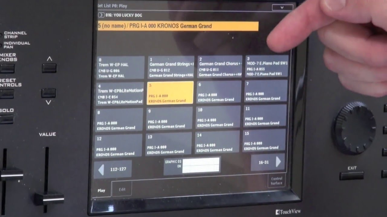 How to Use the Korg Kronos Setlist Function for Convenience and Creativity - Tutorial "Hal's Hints"