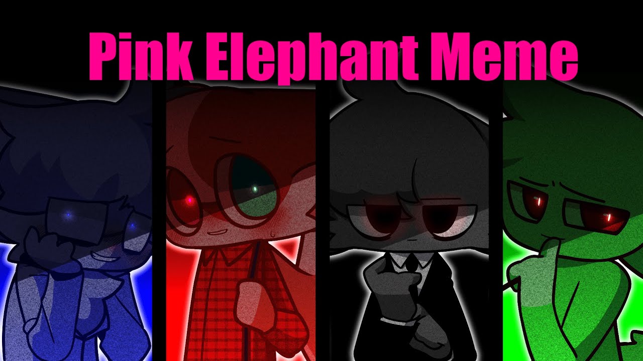 Pink Elephant Meme/ 💡light warning💡
