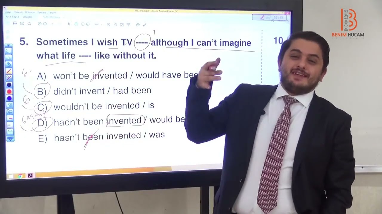 HAKKI ŞAHİN VİDEO 36 Overdose If Wish Subjunctive Soru Çözümü