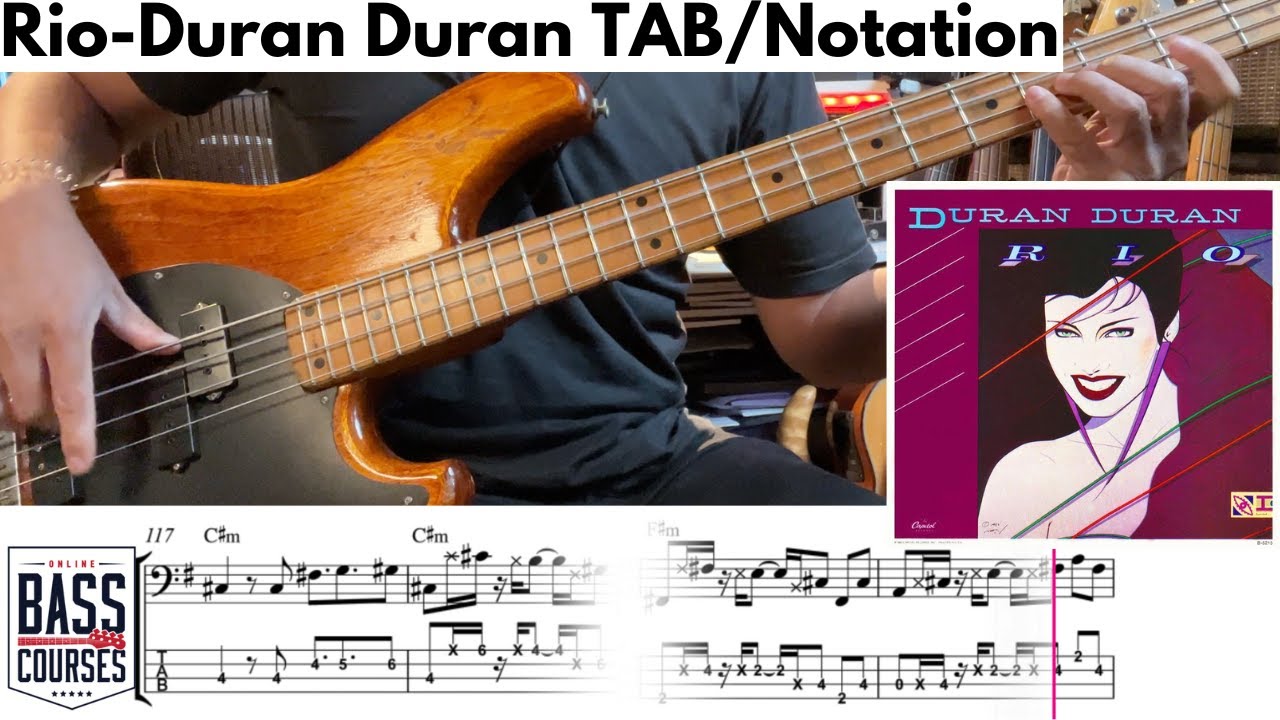 John Taylor’s Rio Bass Line (Duran Duran) – Full Cover + TAB