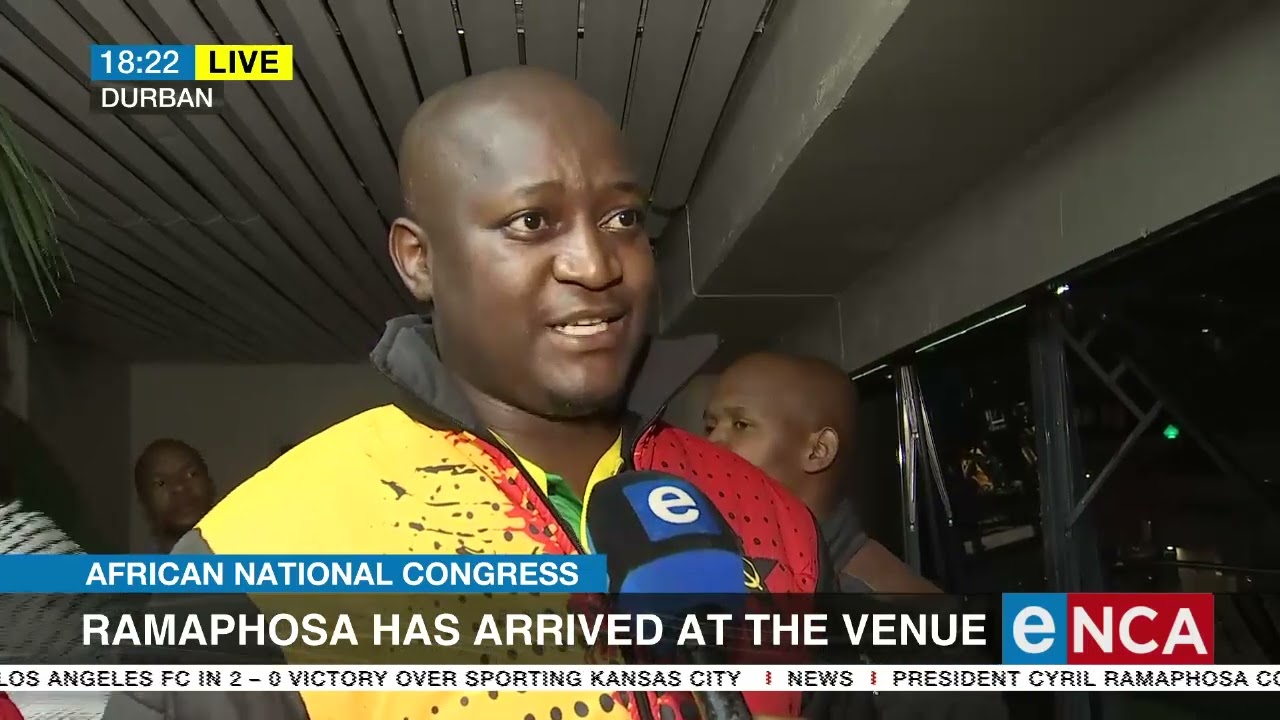 ANC | Ramaphosa has arrived at the venue