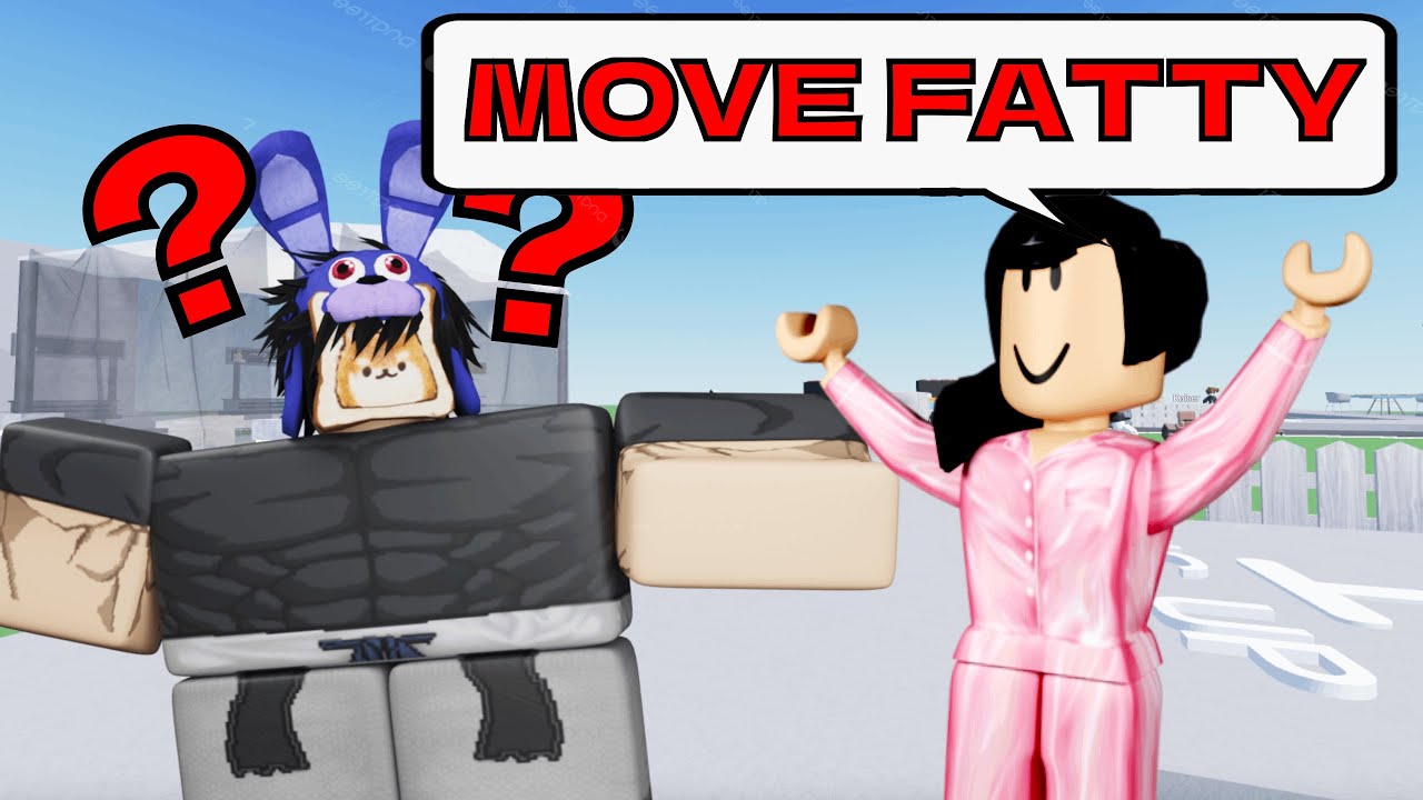 Squeezing through people as a Big Back (Roblox Mic Up)