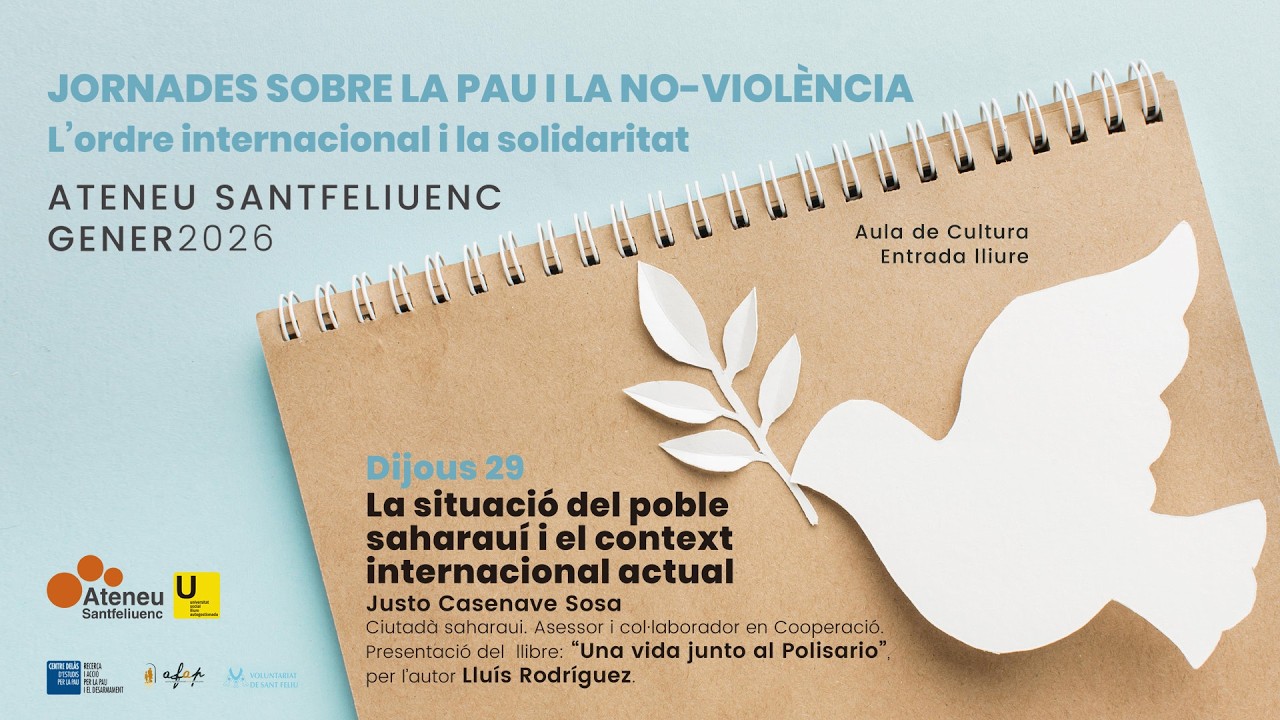 Jornades sobre la Pau i la No-violència 2026 · Dia 29