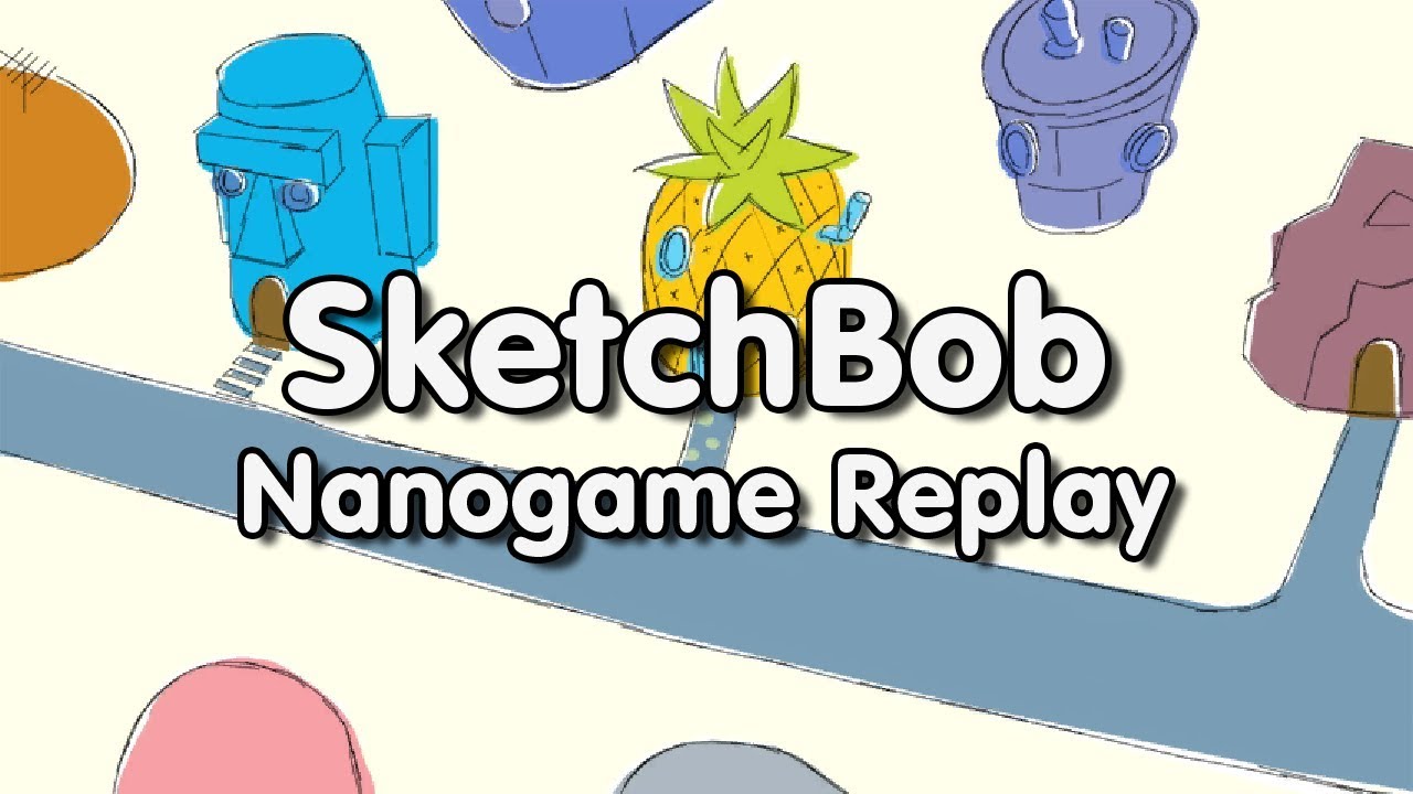SpongeBob SquigglePants (Wii) - 99% [19/25] | SketchBob Nanogame Replay