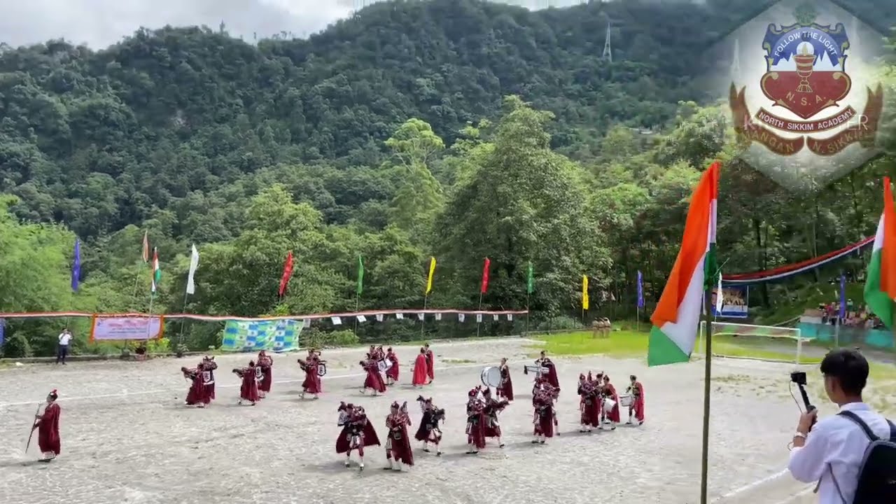 NORTH SIKKIM ACADEMY// Pipe Band Display//15th Aug 2022