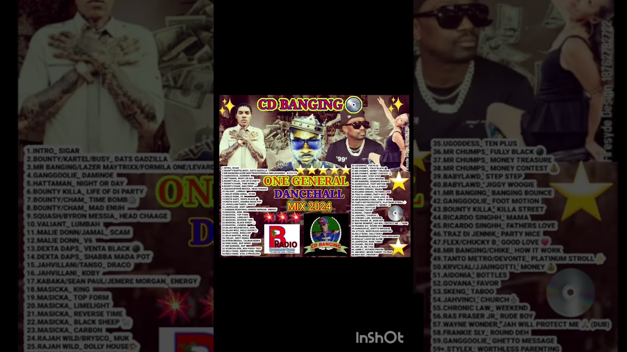 💿CD BANGING ONE GENERAL DANCEHALL MIX  2024