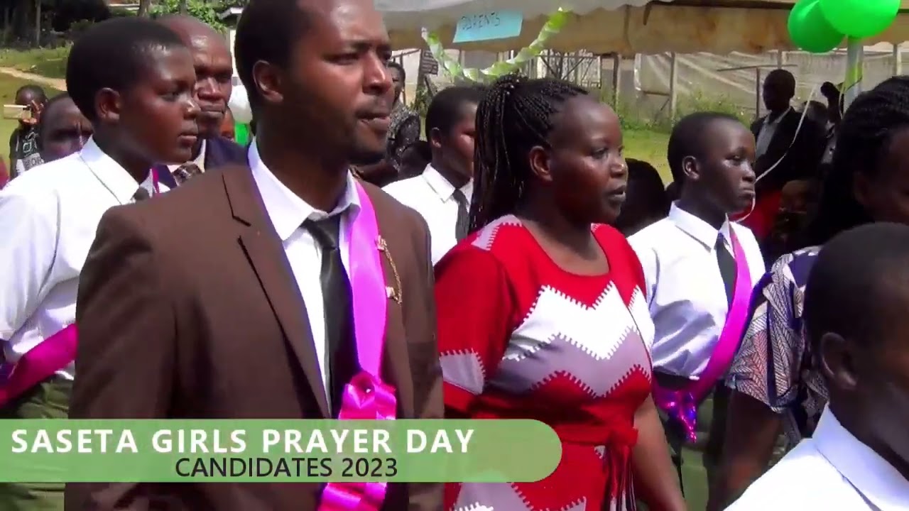 Saseta Girls prayer day  candidates procession  to the the ground
