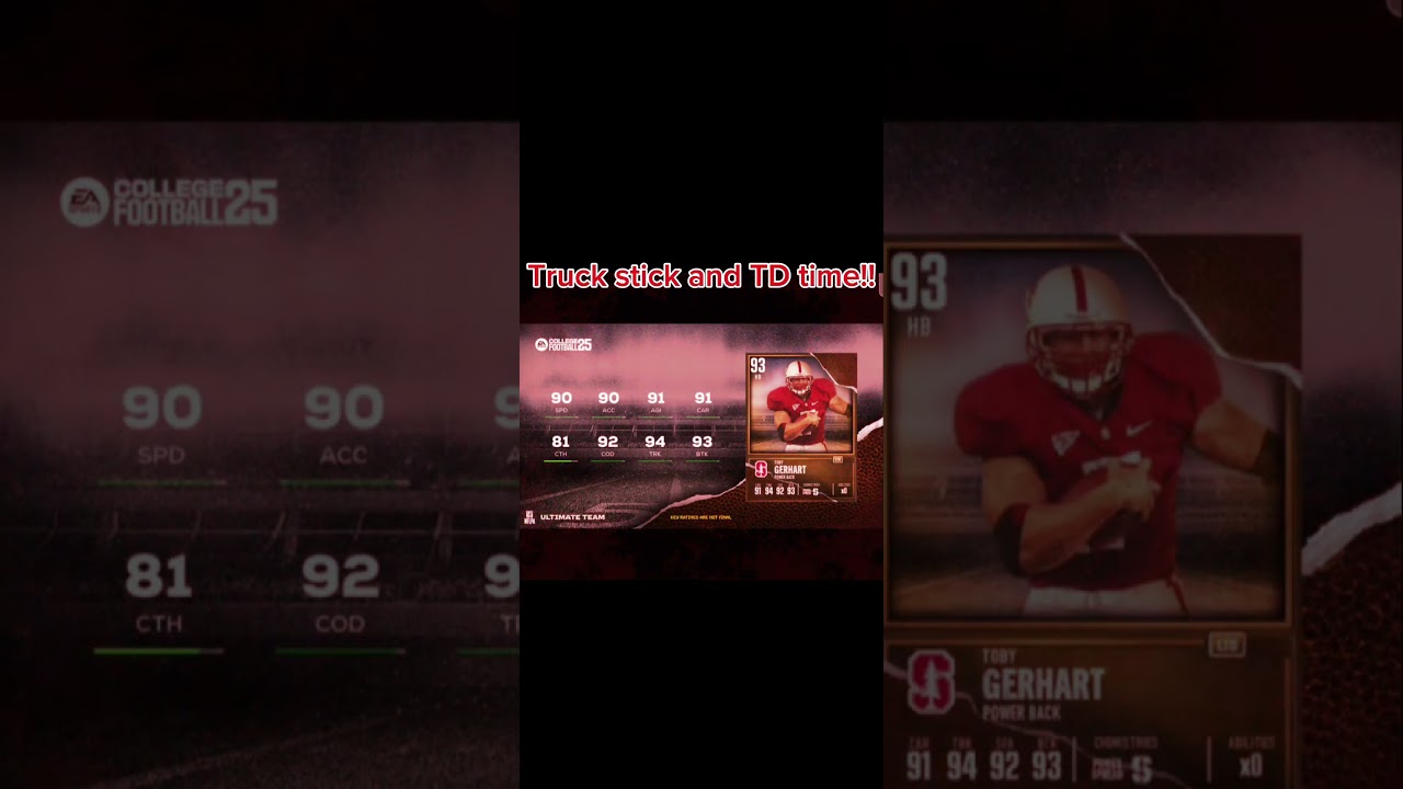 RB Toby Gerhart LTD #CUT25 #easportscollegefootball