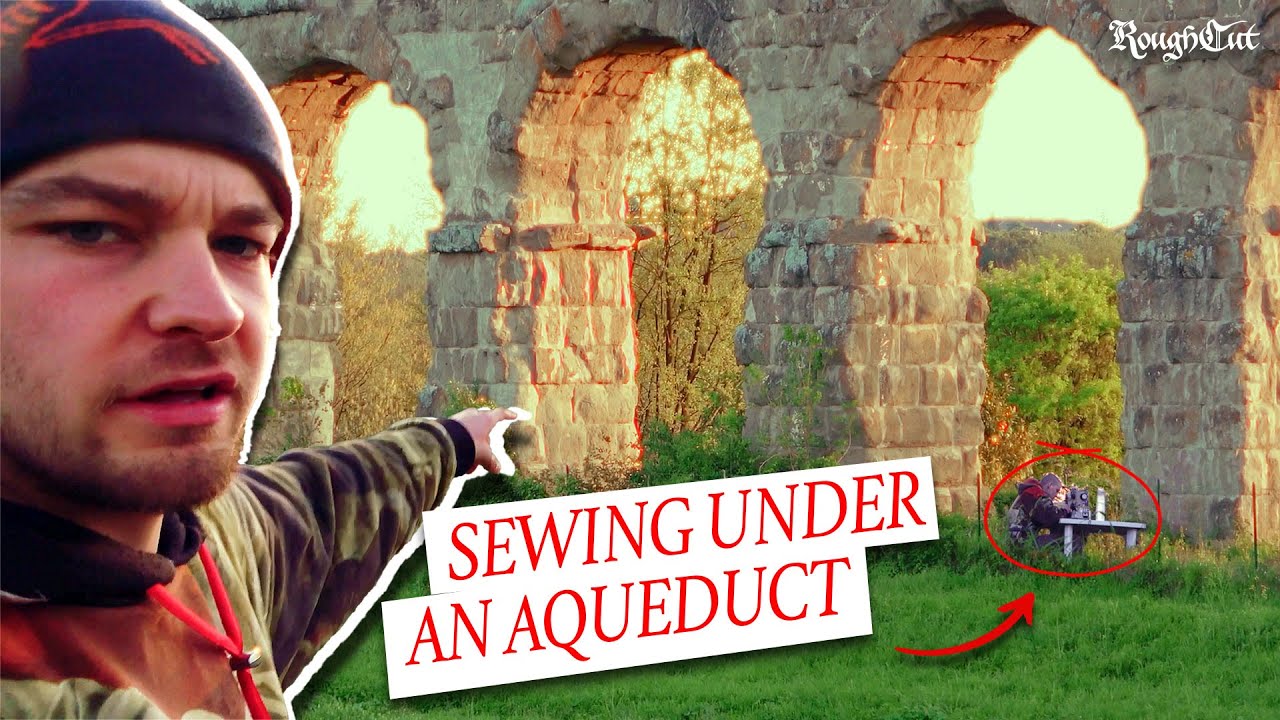 Sewing a Jacket under Ancient Roman Ruins 🇮🇹
