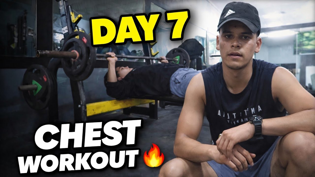 Gym Day 7 Workout 🔥 | Chest Workout 30 Days Fitness Challenge  🔥 | Gym Workout Vlog