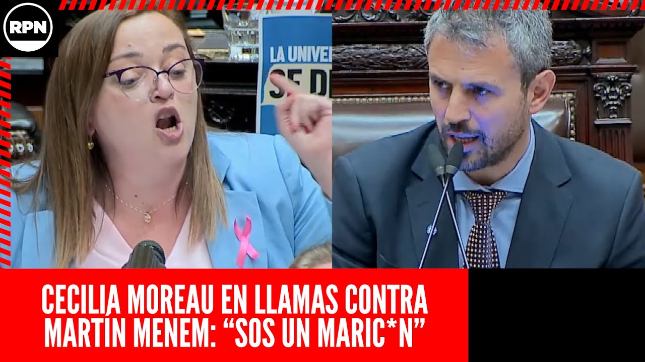 Cecilia Moreau EN LLAMAS contra MART&Iacute;N MENEM: 