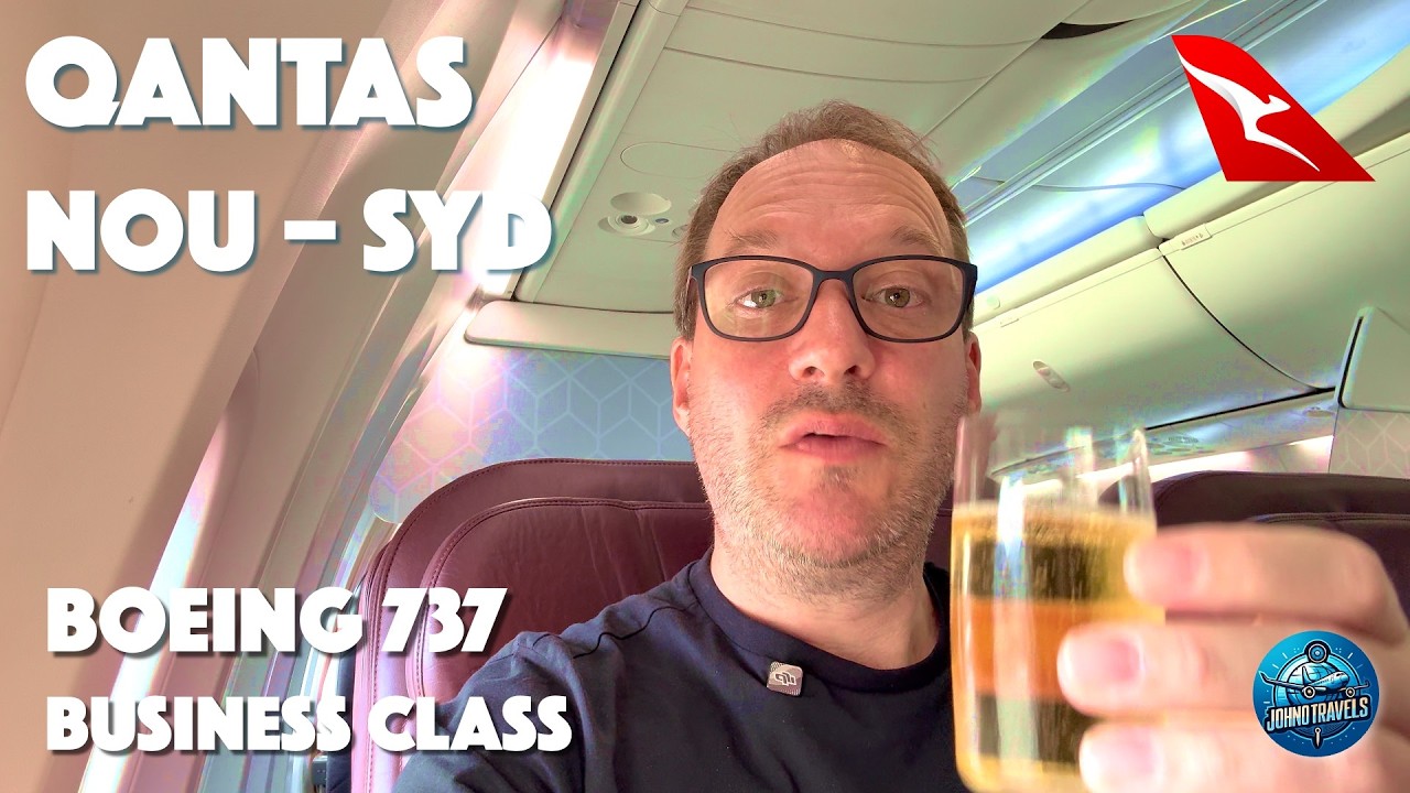 Бизнес-класс QANTAS | Обзор полного перелета из Нумеа в Сидней (Boeing 737-800)