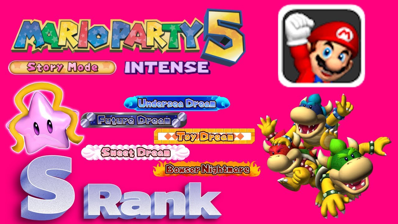 Mario Party 5 - Story Mode - Intense - Full Playthrough (S Rank)