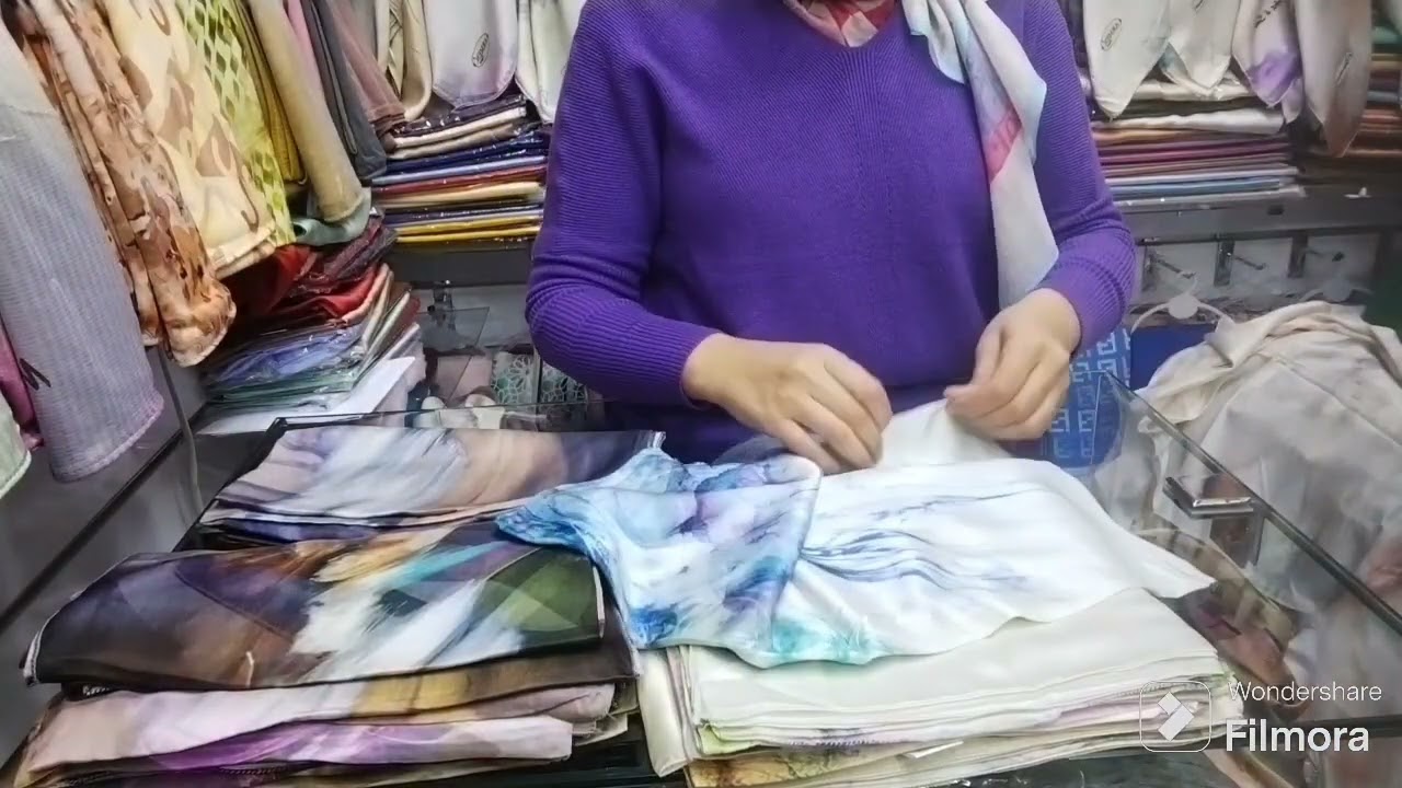 foulard châle en soie