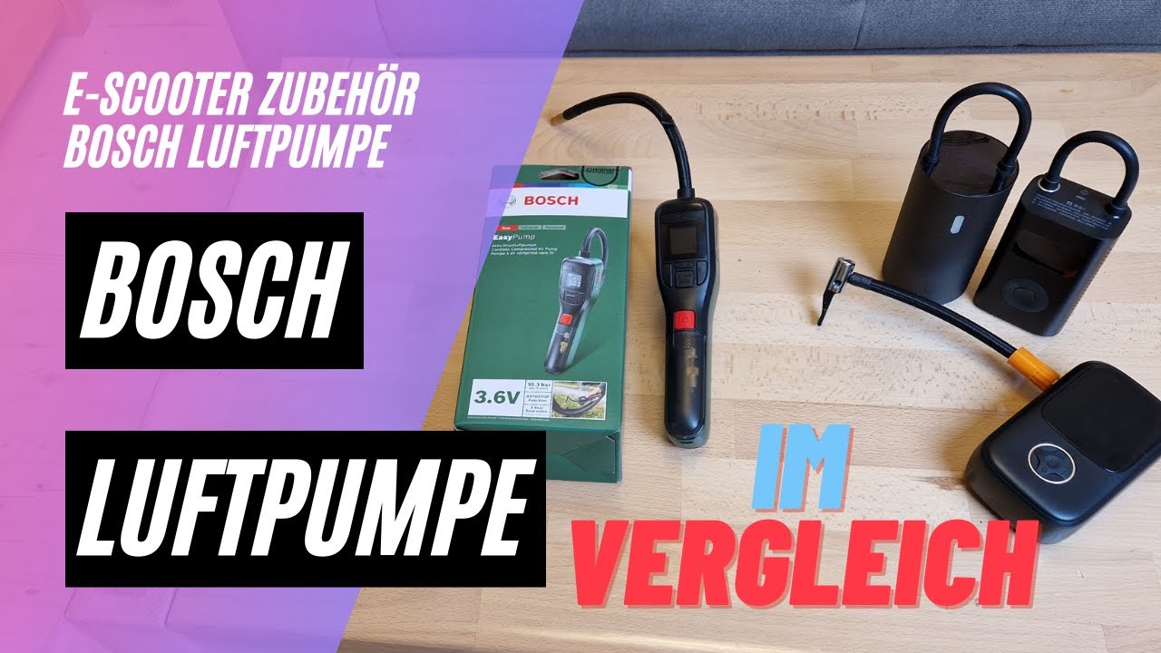 🎁 Bosch elektrische Fahrradpumpe vs. XIAOMI Luftdruck-Kompressor