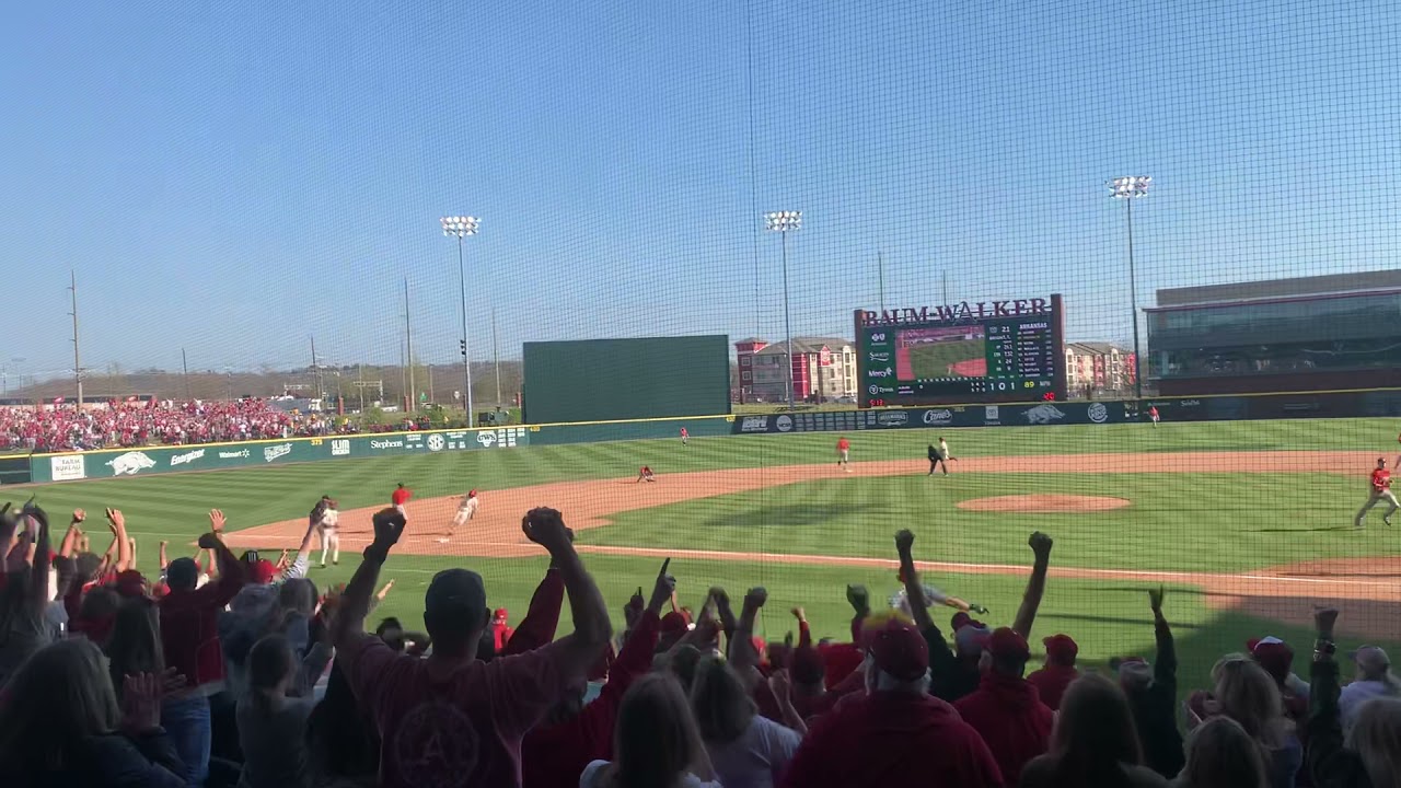 Walk off hit at Baum-Walker Stadium