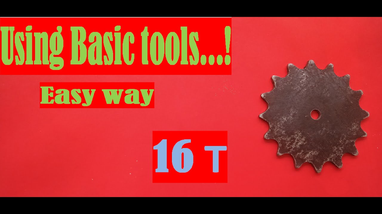 The easiest way to make chain sprocket