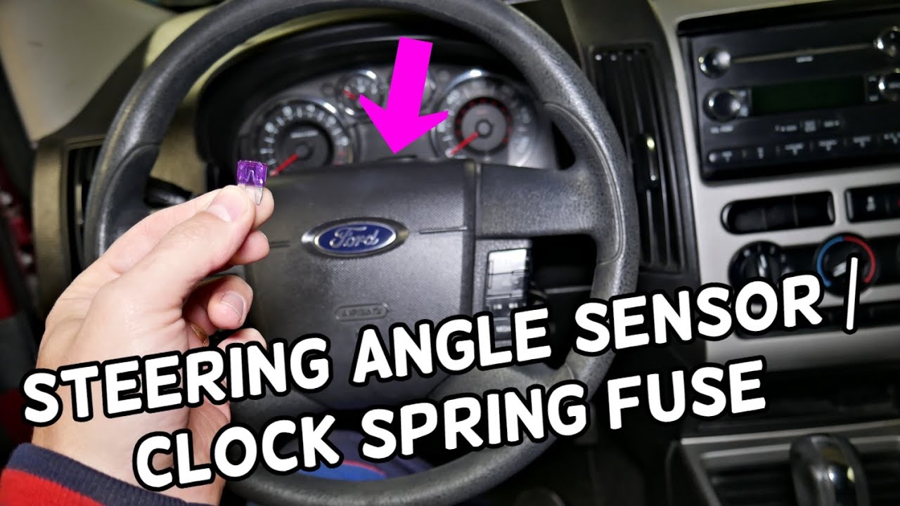 FORD EDGE STEERING ANGLE SENSOR FUSE, CLOCKSPRING FUSE LOCATION REPLACEMENT